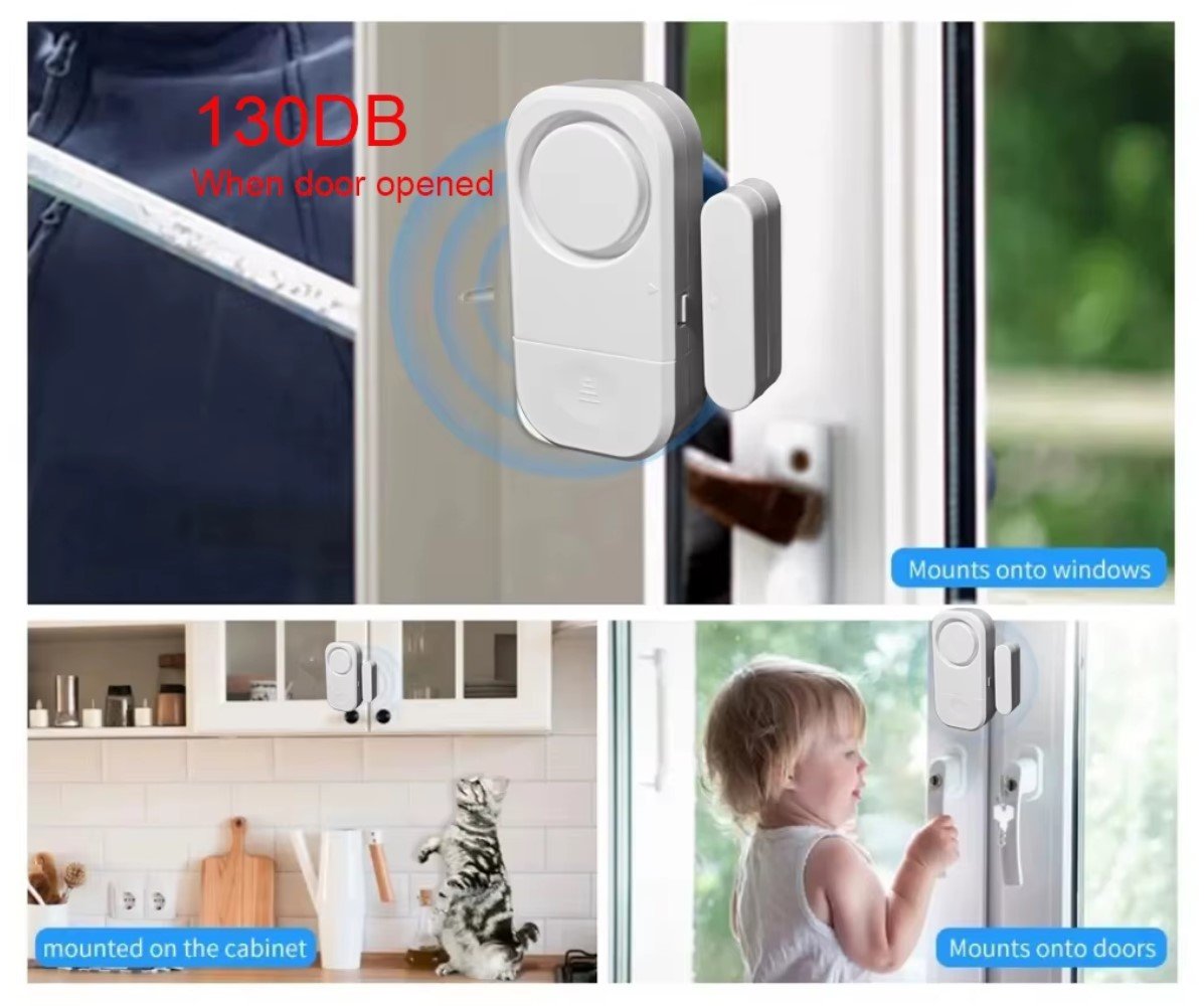 Alarma magnética sin conexión para puertas y ventanas