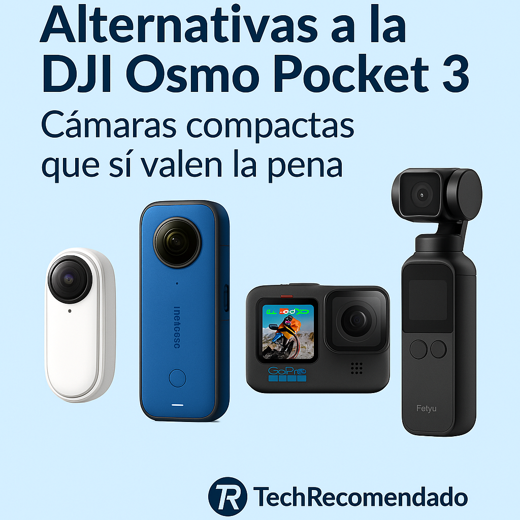 Alternativas a la DJI Osmo Pocket 3 (2025): cámaras compactas que sí valen la pena