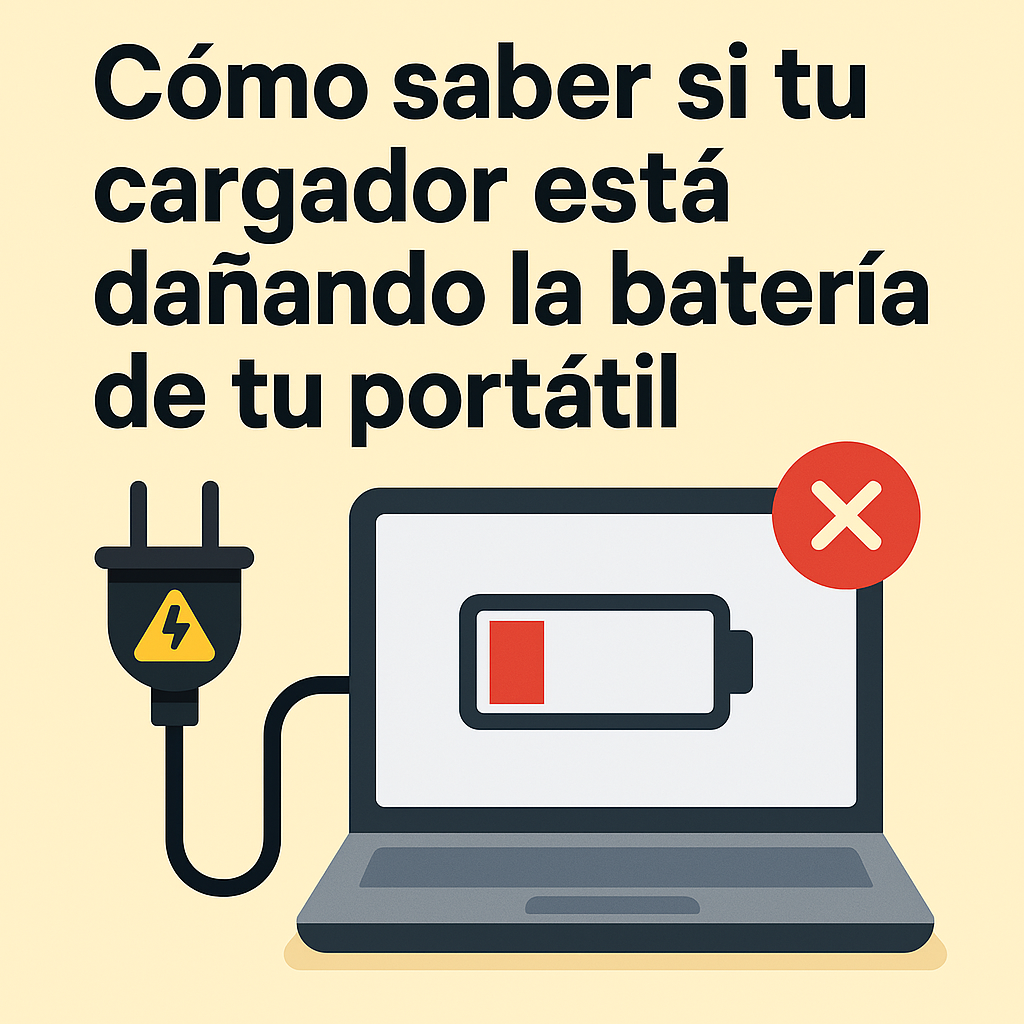 Cómo saber si tu cargador está dañando la batería de tu portátil
