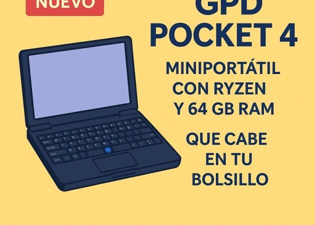 GPD Pocket 4: el miniportátil más potente que cabe en tu bolsillo (2025)