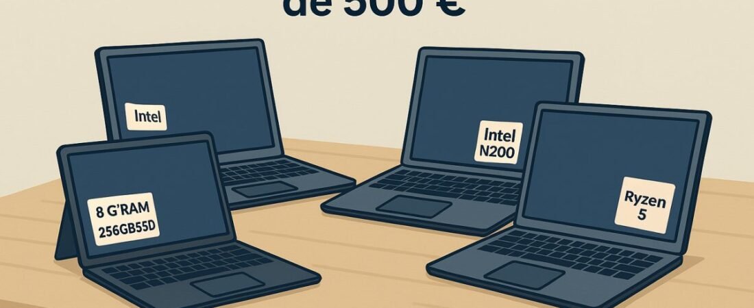 Los mejores portátiles por menos de 500 euros (2025)