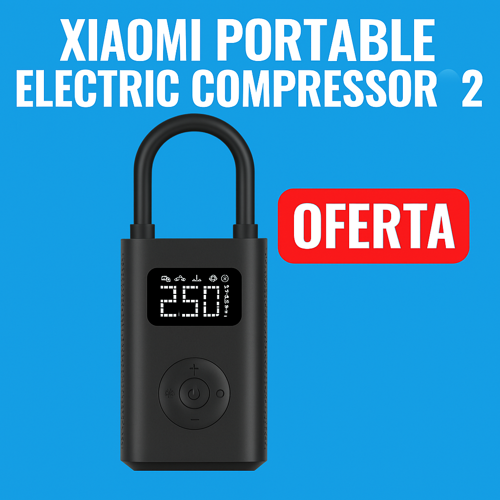 Xiaomi Air Compressor 2 por solo 39,99 €: infla lo que quieras en segundos
