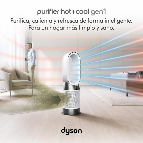 Dyson Purifier Hot+Cool Gen1 purificando y climatizando una habitación de forma inteligente 