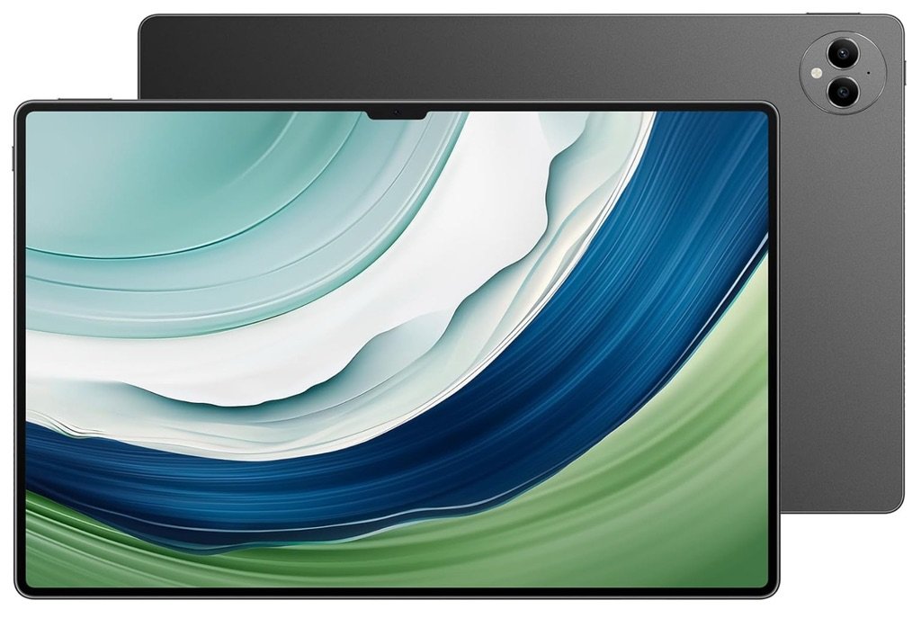 Tablet Huawei MatePad Pro 13.2 pulgadas con pantalla encendida y doble cámara