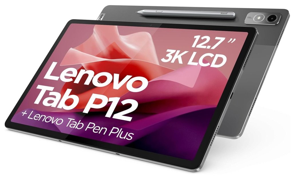 Tablet Lenovo Tab P12 de 12,7 pulgadas con pantalla 3K LCD y lápiz óptico