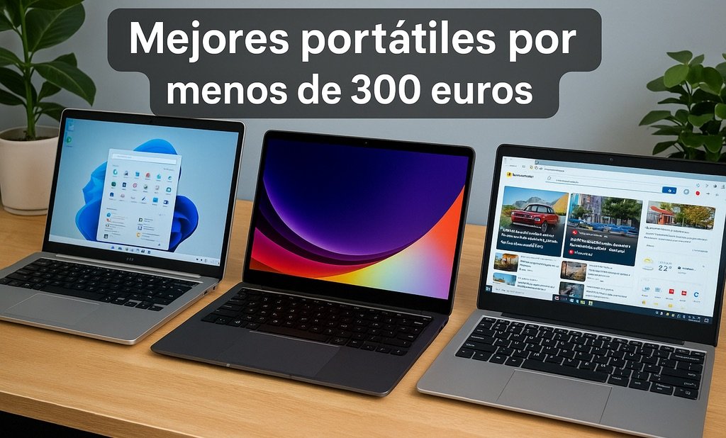 Portátiles por menos de 300 euros que sí valen la pena en 2025