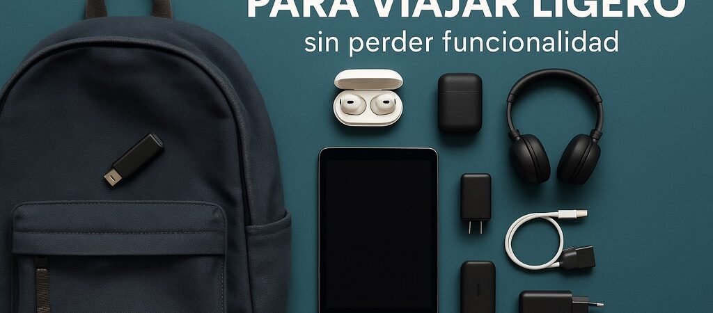 Tecnología útil para viajar ligero sin perder funcionalidad
