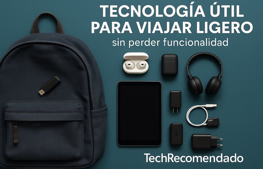 Tecnología útil para viajar ligero sin perder funcionalidad