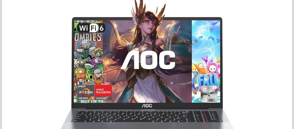 Portátil AOC Ryzen 7 5700U en oferta: gran potencia a buen precio