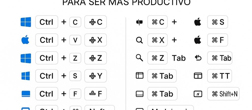Atajos de teclado universales para ser más productivo