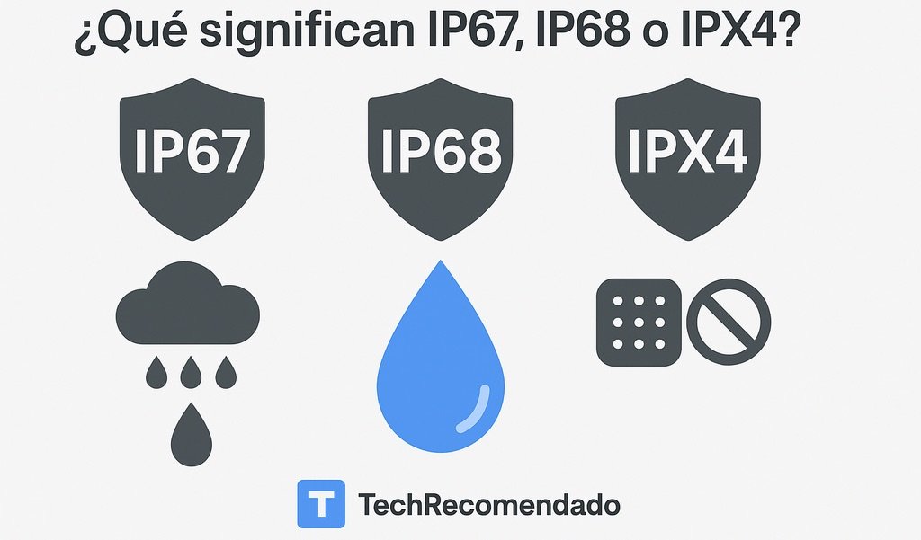 Qué significan IP67, IP68 o IPX4 en móviles y smartwatches