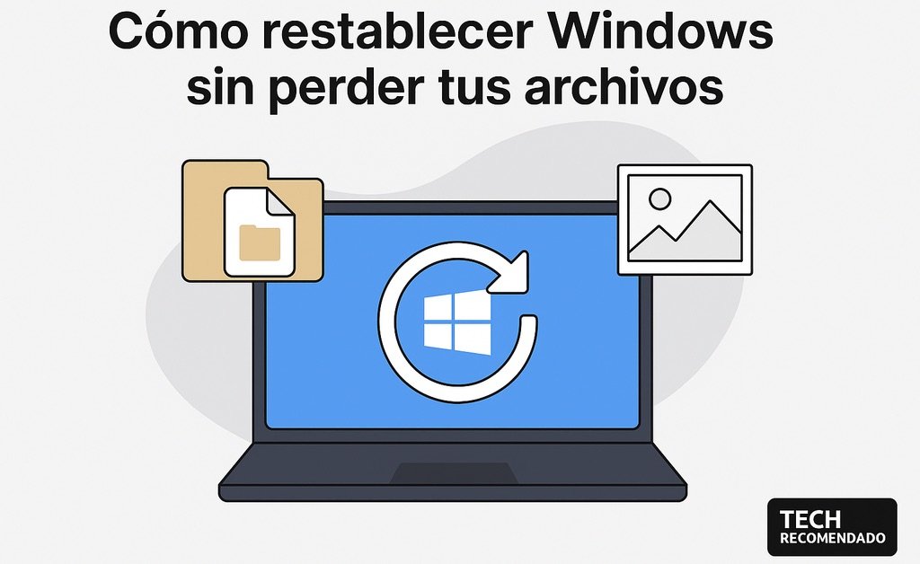 Cómo restablecer Windows sin perder tus archivos