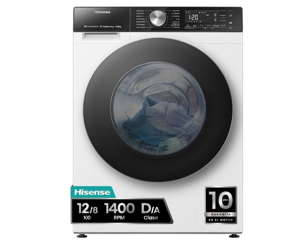 Hisense WD5S1045BW: Lavadora Secadora 2 en 1 con Vapor en Oferta