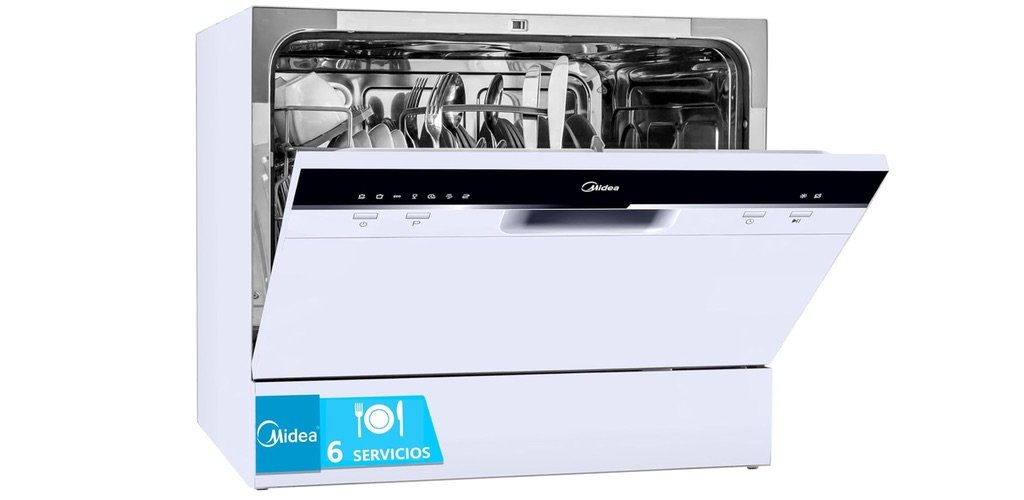 Lavavajillas de sobremesa Midea: compacto, portátil y ahora más barato en Amazon