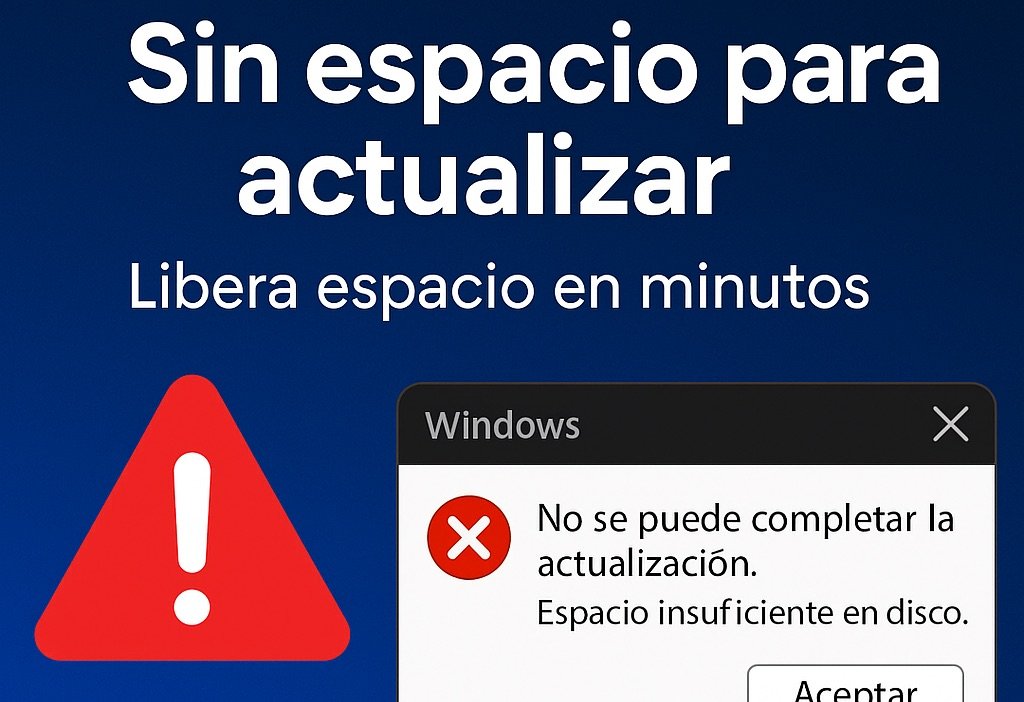 Qué hacer si no hay espacio para actualizar Windows