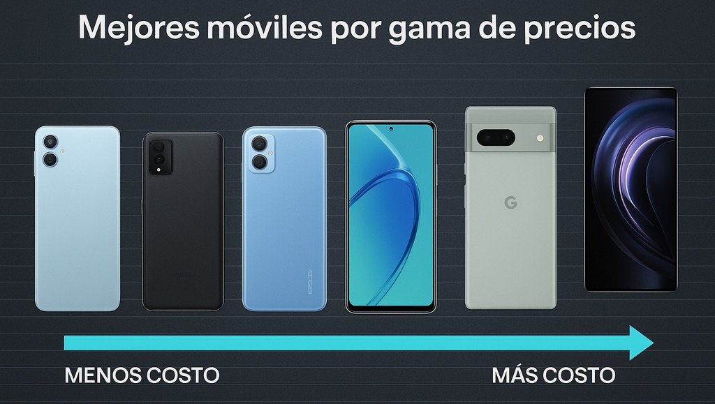 Móviles buenos, bonitos y baratos por menos de 200, 500 y 1000 €