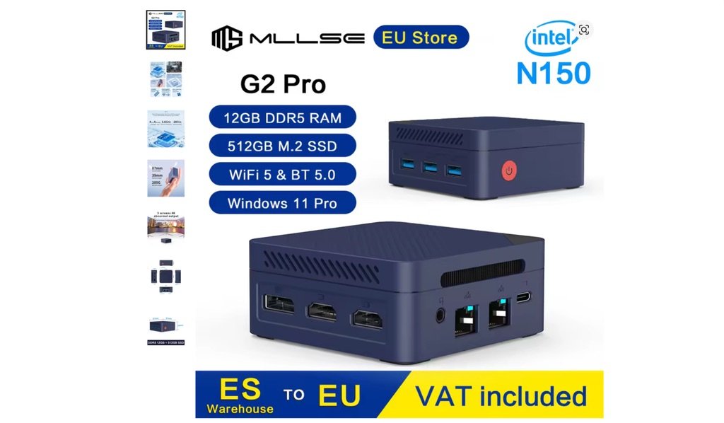 MLLSE Mini PC G2 Pro: potencia mini por 117 €