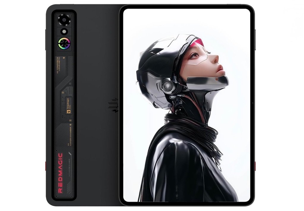 REDMAGIC Astra Gaming Tablet con diseño futurista y pantalla AMOLED para gaming
