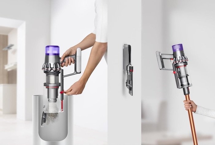 Dyson Cyclone V10 Absolute con vaciado higiénico del depósito y soporte de pared