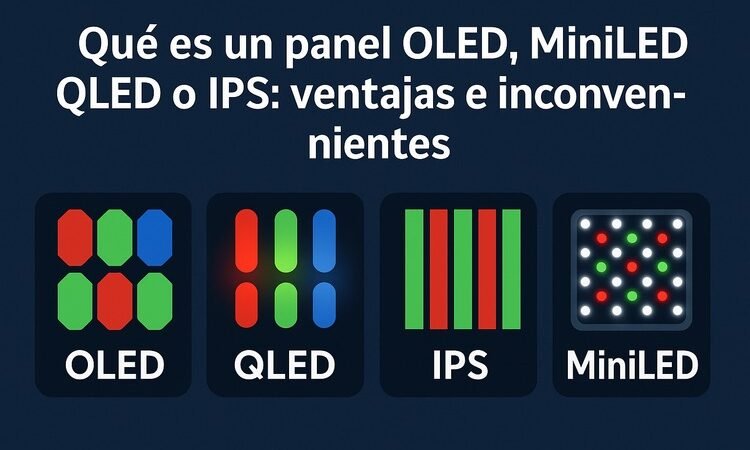 Diferencias entre OLED, QLED, IPS y MiniLED: guía definitiva