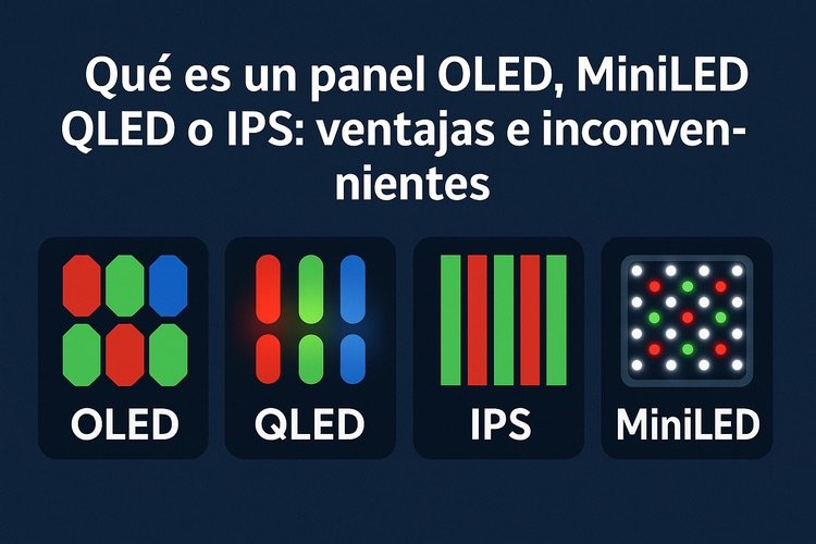 Diferencias entre OLED, QLED, IPS y MiniLED: guía definitiva