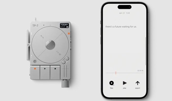 Teenage Engineering TP-7 | Grabadora Portátil Premium, 128 GB y Transcripción