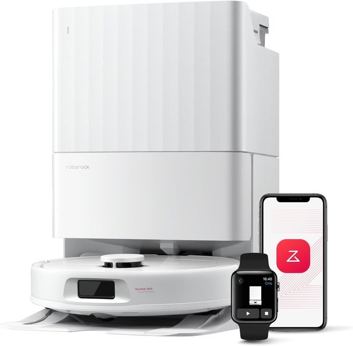 Robot aspirador Roborock QV 35A blanco con base de autovaciado y control por smartphone