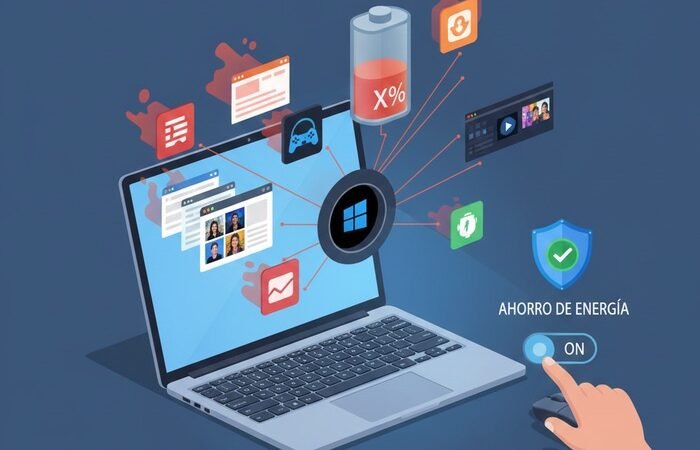 Cómo ver qué aplicaciones consumen batería en Windows (Guía 2026)