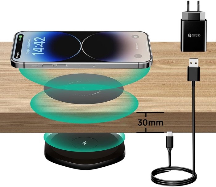 Cargador de mesa invisible para iPhone y otros smartphones